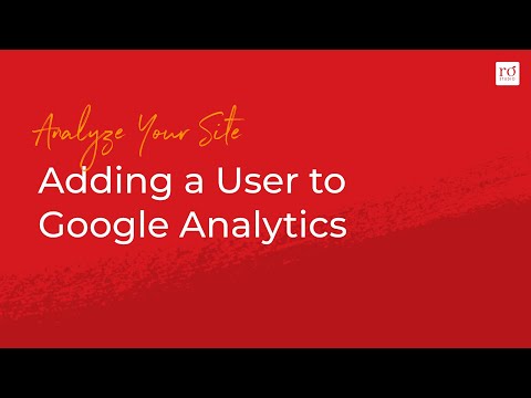 Adding a User to Google Analytics