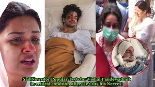 Sad News for Popular Tv Actor Vishal Pandey admit in critical condtion after He Cuts his Nerves!