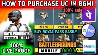 HOW TO BUY UC IN BATTLEGROUND MOBILE INDIA  HOW TO PURCHASE UC IN BATTLEGROUND MOBILE INDIA EASILY