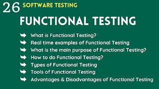 QA manual testing tutorial for beginners | what is functional testing in software testing