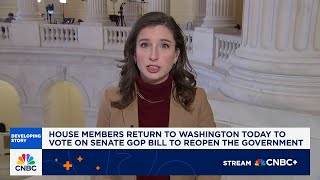 House votes expected this evening to end record-breaking government shutdown