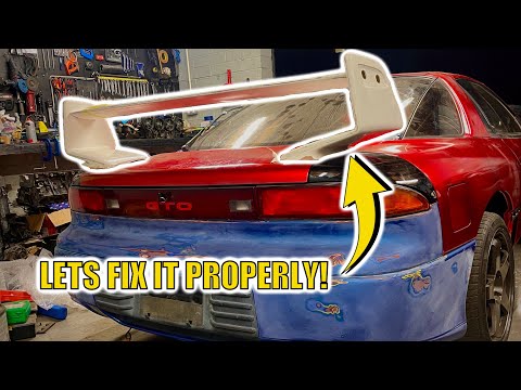 MITSUBISHI GTO COMBAT WING INSTALL