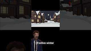How to make pixel art for games. (Christmas - Winter outside)