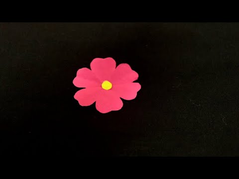 Easy Flower Making With Paper | Paper Flowers Making | Simple Flower | Paper Craft | DIY