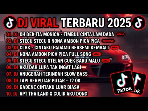 DJ TIKTOK TERBARU 2025 - DJ OH DEK TIA MONICA🎵DJ STECU STECU X NONA AMBON PICA PICA VIRAL TIKTOK