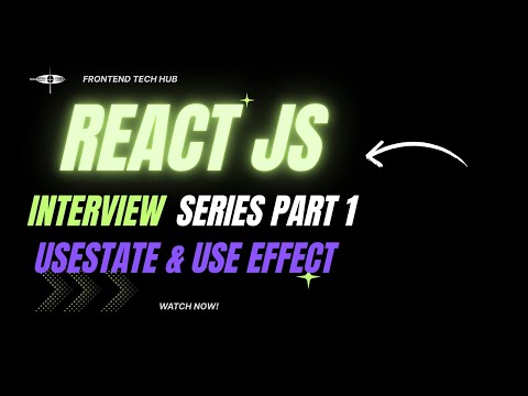 React Js Interview Q&A Part 1 | useState & useEffect Explained with Examples 🔥