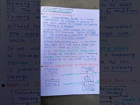 What is Virtual Memory and Cache Memory? l What is Single Bus Line and Multiple Bus Line? Explain