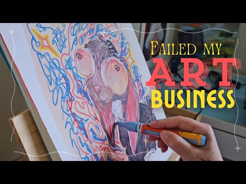 Why I Failed My Art Business ~ Paint a Week's Worth of Art with Me!