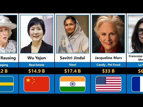 Top 25 Richest Women In The World 2022 | Comparison