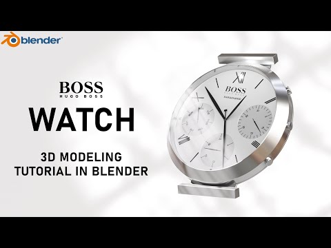 Complete 3D Watch Modeling in Blender | Step by Step Tutorial #blender #3dproduct #3dmodeling