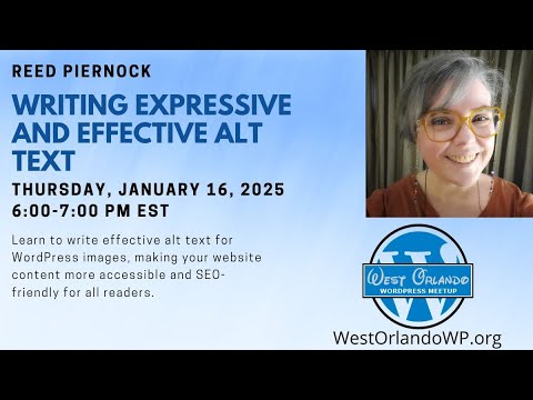 Reed Piernock - Writing Expressive and Effective ALT Text