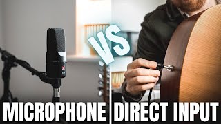 Tips for Recording Acoustic Guitar at Home || Direct Input vs Mic