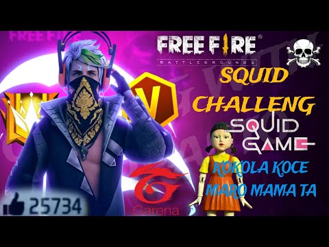 SQUID CHALLENG☠️OMG SQUID GAME#freefirebangladesh #squidgame  ‎@satvik  ‎@MrTripleR  @clashingpapa  