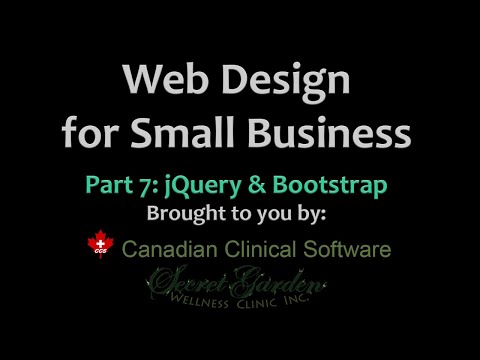 Web Design for Small Business: Part 7 - jQuery & Bootstrap