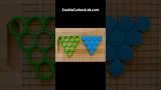 Triangular Circle Pattern - Circle forming triangle - Circle pattern - Ten circles  #cookiecutters