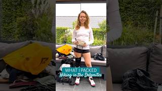 Dolomites Hut to Hut Hiking GEAR BREAKDOWN | What I Packed for 4 Days