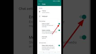 Enter Is Send Message On settings , whatsapp new features , update whatsapp #shorts #whattsap #viral