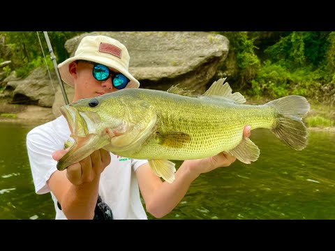 Fishing A Crazy Texas River With My BIGGEST Swimbait (BIG FISH CAUGHT)