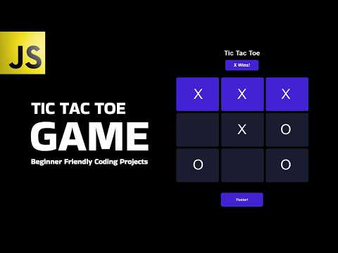 Build a Tic Tac Toe Game using HTML, CSS and JS