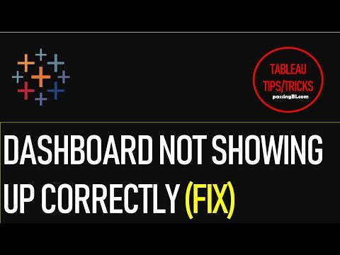 Tableau Dashboard not showing up correctly after Publishing to Tableau Server *FIX*