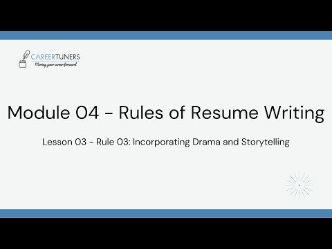 Module 04 | Lesson 03 | Incorporating Drama and Storytelling | Using AI to Move Your Career Forward