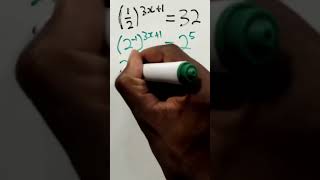 #Exponents #solveforx #shorts