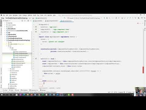 Angular Two way Binding in TypeScript (Property Binding in TypeScript Part 8)