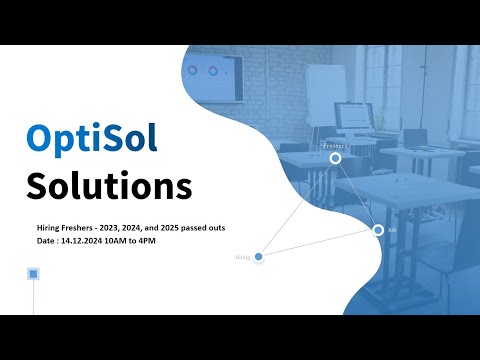 Walk in Drive | Optisol  Business Solution | Madurai | Chennai | Freshers Jobs | Hiring