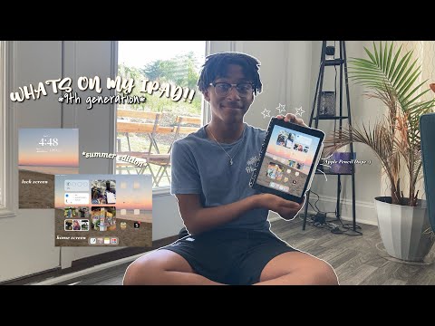 WHATS ON MY IPAD!! *summer edition* + home screen customization
