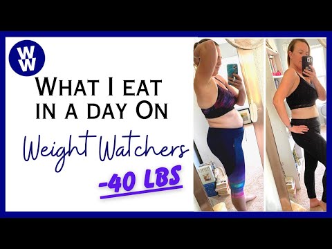 What I Eat In A Day On Weight Watchers | WW Food Diary -40 lbs