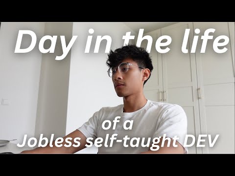 Day in the life of a Jobless Self-taught Dev | Productive, coding, building a start-up