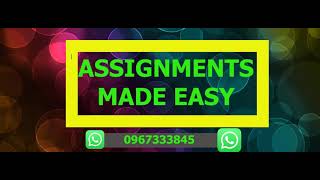 Assignments Made Easy