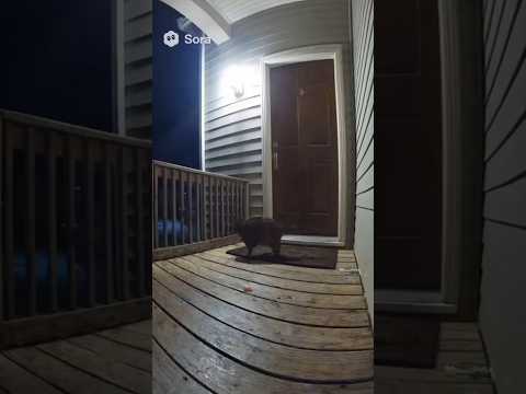 Is This Your Cat?! A Strange Cat Showed Up at My Door... (Doorbell Cam) #cat #funny #Shorts