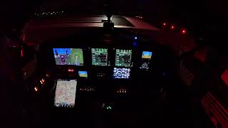 Night IFR KJWN to KLOT-- AZTEC at MCP 180 knots, Cockpit View