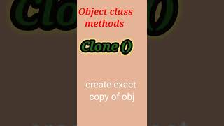 object class methods#java #javaprogramming #javamcq #short #interview#objecttracking