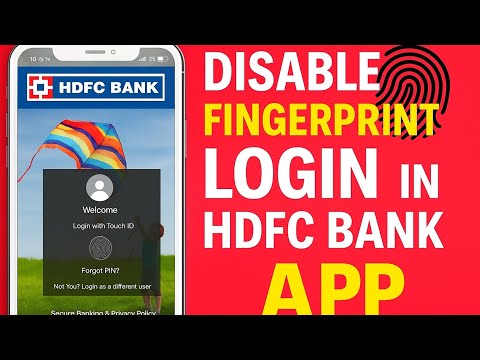 How to disable fingerprint login in HDFC app | remove fingerprint from hdfc app| #hdfcbank 