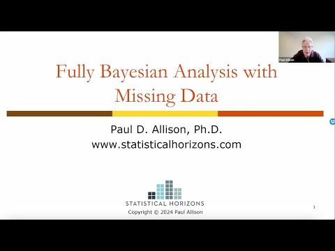 Fully Bayesian Treatment of Missing Data with Paul Allison