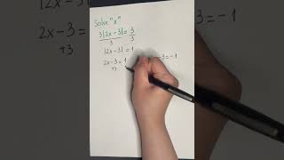 Solve absolute value for x #mathematics #maths #problemsolving #absolutevalue #solveforx