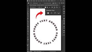 Photoshop 2026 Tips – Create Curved text Around shapes with the new Dynamic Text feature