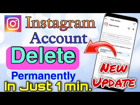 How to Delete Instagram Account Permanently 2023 I Instagram Account Delete Kaise Kare Permanently