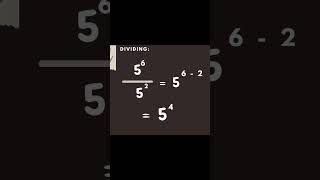 Dividing exponents | by: MathSimplified #maths #mathematics #education #exam #study