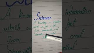 What is Science | What is the definition of Science | Simple Definition #definition
