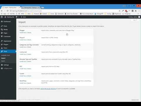 Tools menu