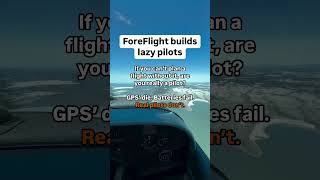 ForeFlight builds lazy pilots #learntofly #flighttraining #crosscountry