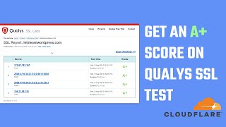 Qualys SSL Test: How to get a top A+ score for Cloudflare SSL? 2023 (#Wordpress 6)