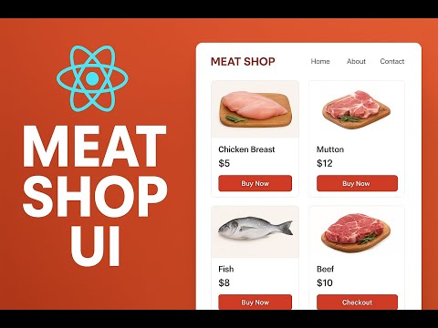 2025 Modern Meat Shop UI in React.js | Butcher Blend | Admin Dashboard | Source Code (do comment)