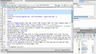 23.Creating.a.CSS.Style.Guide( Exporting existing styles into an external style sheet).mov