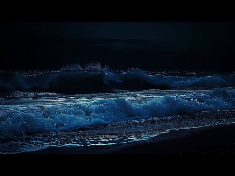 Relaxing Ocean Waves For Deep Sleep | Dark Screen 24 Hours 🌊 Insomnia Relief And Peaceful Rest