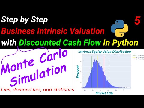 How to value any stock? Monte Carlo Simulation Discounted Cash Flow Valuation in Python - Part 5