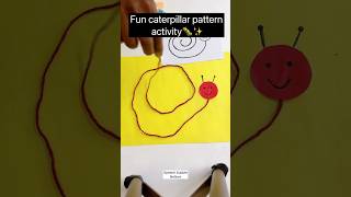 Caterpillar pattern craft activity for kids🐛Teach pattern matching in a fun way✨🌈#kids  #activity